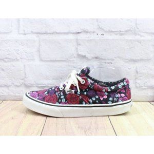 Vans Off the Wall Floral Multicolor Canvas Low Top Sneakers Size 7.5